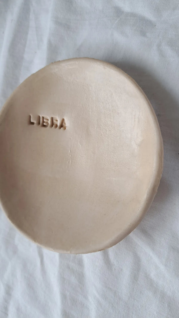 Libra zodiac sign bowl - half matt