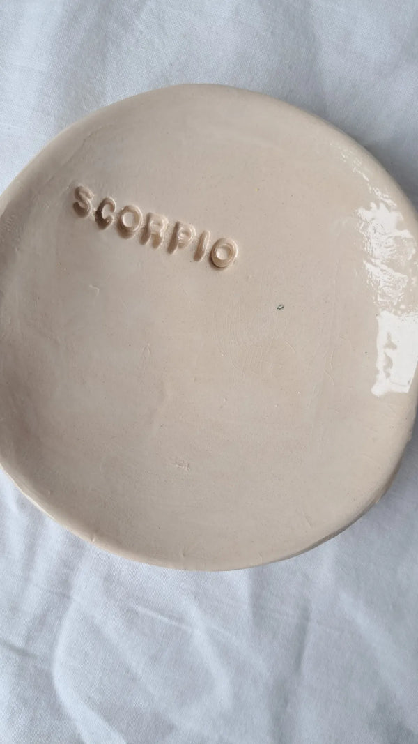 Scorpio zodiac sign bowl - glossy